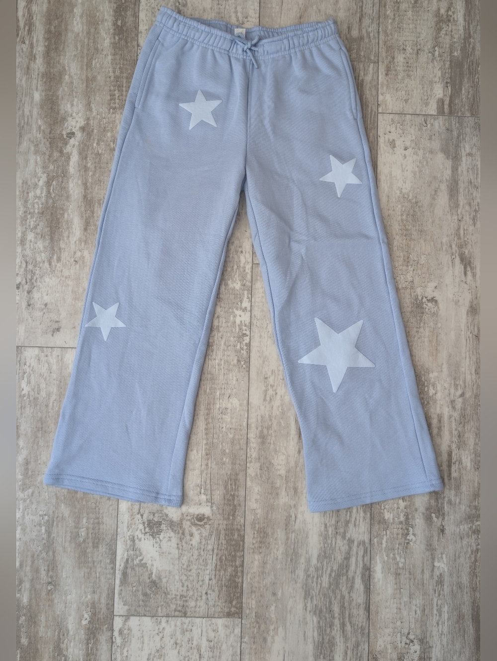 Full Tilt Light Blue Star-Accent Kids Sweatpants Nwot